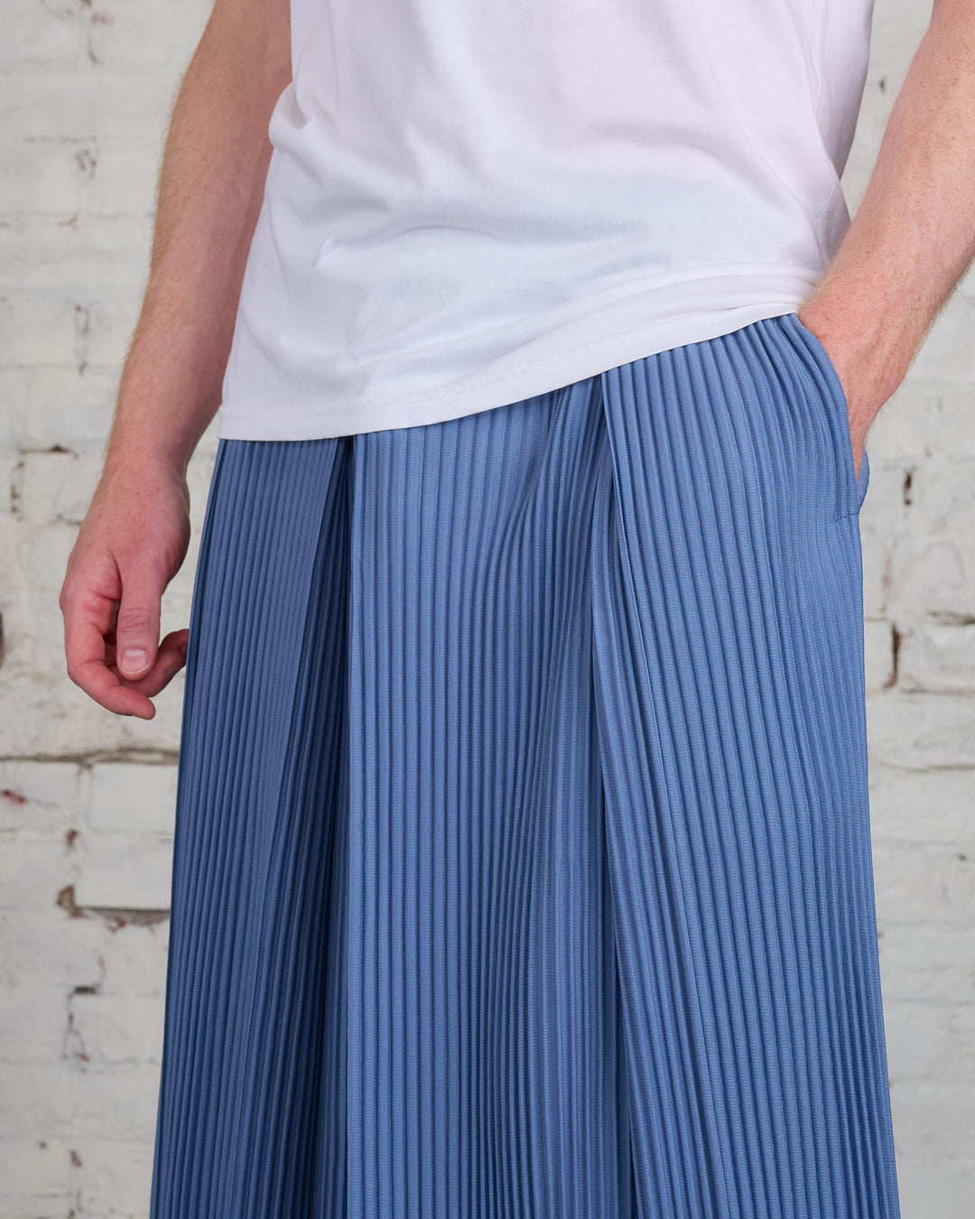 HOMME PLISSÉ ISSEY MIYAKE Pleats August Relax Pant Blue Gray