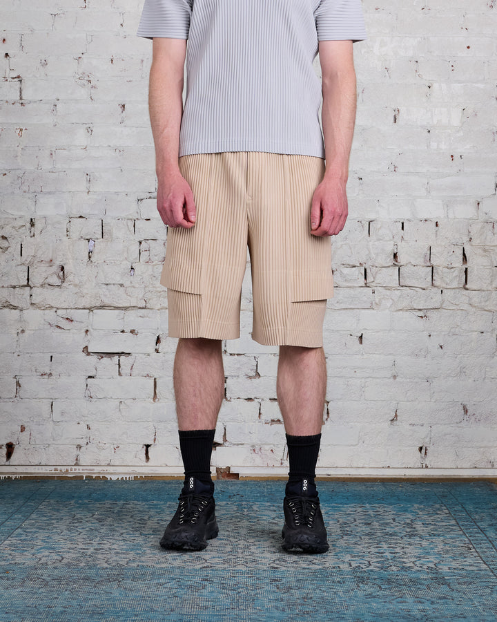 HOMME PLISSÉ ISSEY MIYAKE Pleats June Cargo Short Shell Beige