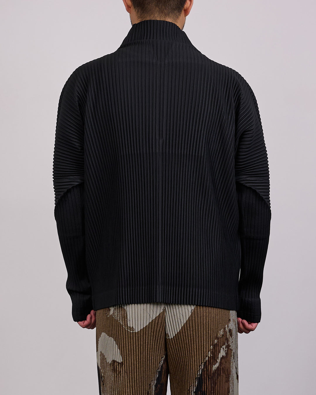 HOMME PLISSÉ ISSEY MIYAKE Pleats November 1/2 Zip Jacket Black