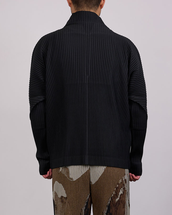 HOMME PLISSÉ ISSEY MIYAKE Pleats November 1/2 Zip Jacket Black