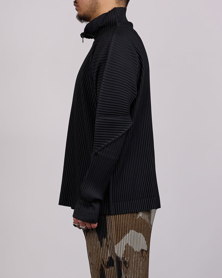 HOMME PLISSÉ ISSEY MIYAKE Pleats November 1/2 Zip Jacket Black