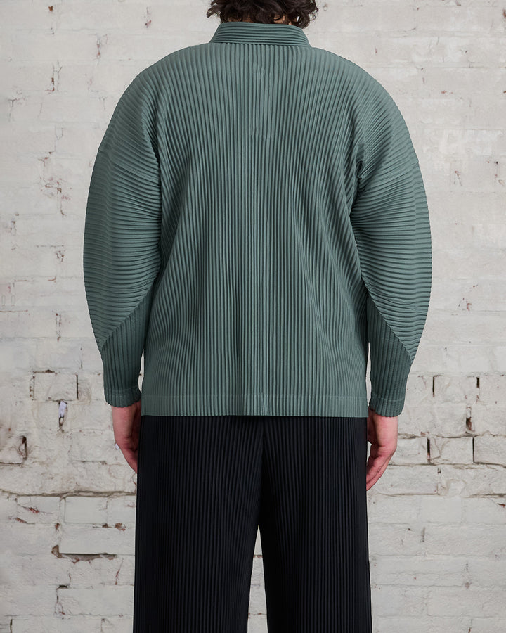 HOMME PLISSÉ ISSEY MIYAKE Pleats October LS Polo Moss