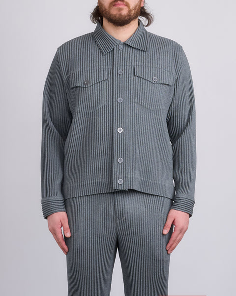 HOMME PLISSÉ ISSEY MIYAKE Wool Like Light Trucker Jacket