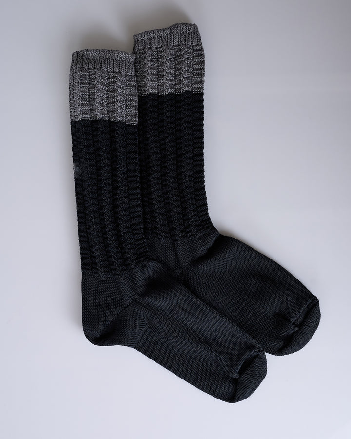 Issey Miyake Homme Plisse Churros Sock Charcoal