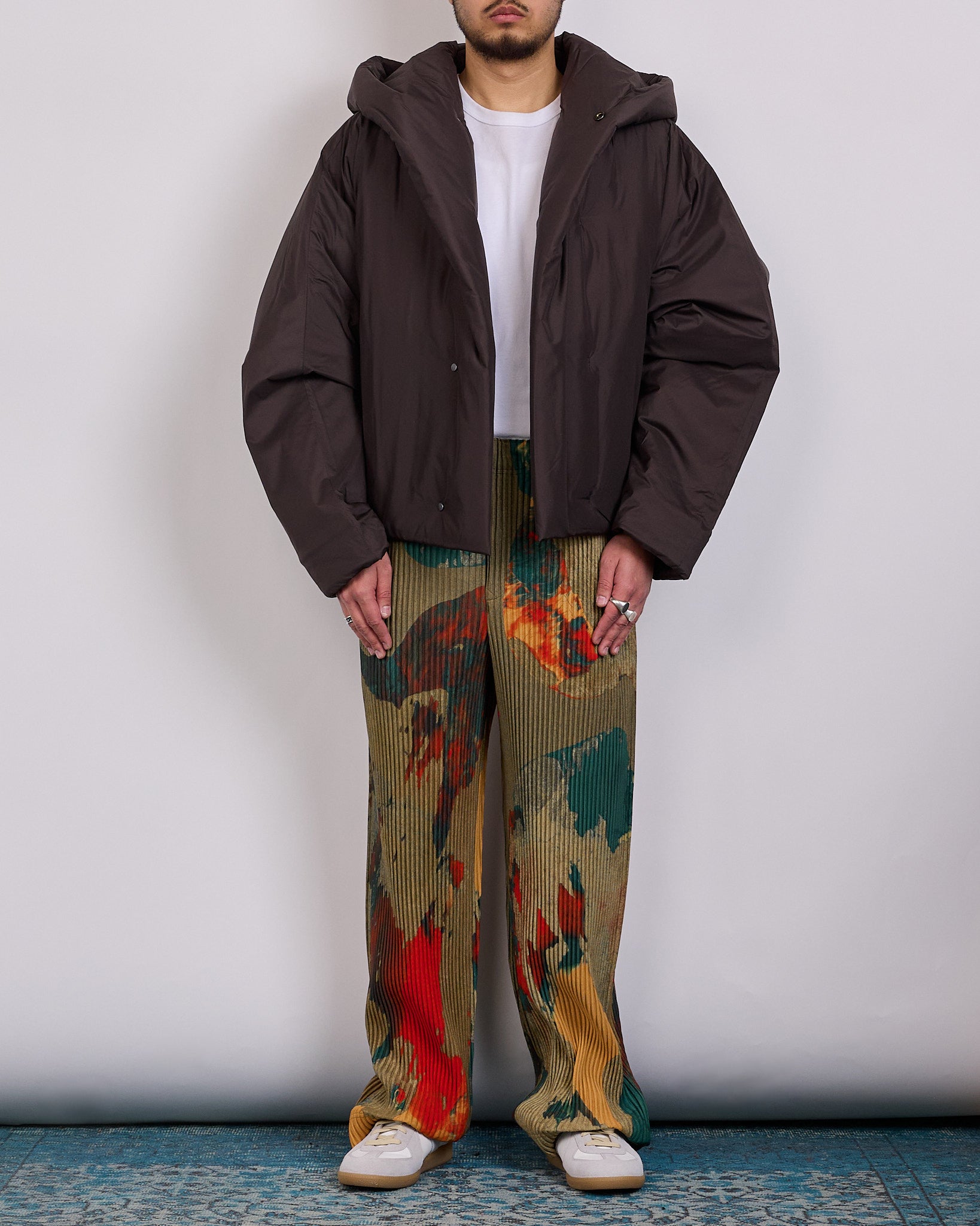 ★極希少 モヘア混★ CoSTUME HOMME 起毛 ピーコート HOMME PLISSÉ ISSEY MIYAKE Duvet Coat Brown – LESS 17