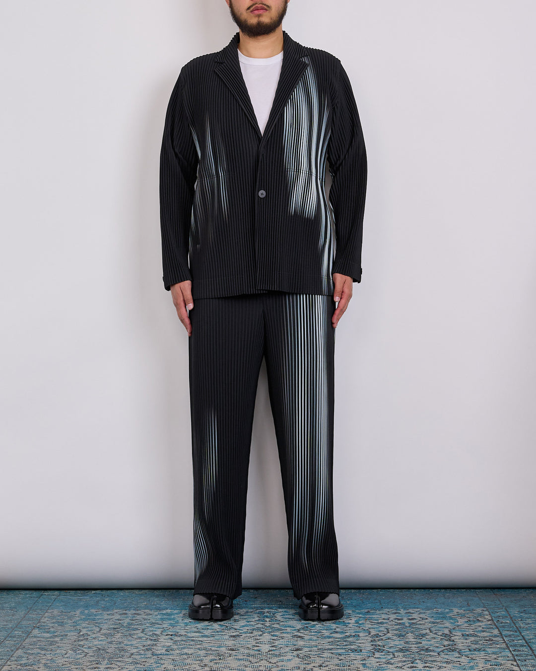 Issey Miyake Homme Plisse In the Shadow Pleats Blazer Black