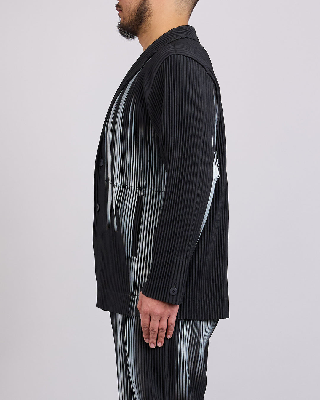 Issey Miyake Homme Plisse In the Shadow Pleats Blazer Black