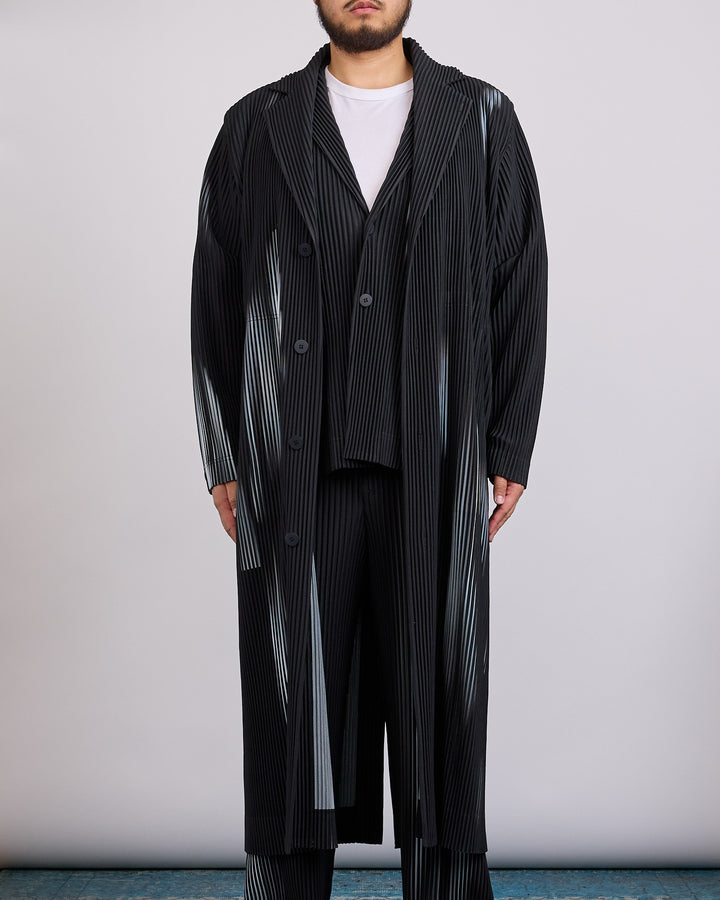 Issey Miyake Homme Plisse In the Shadow Pleats Coat Black