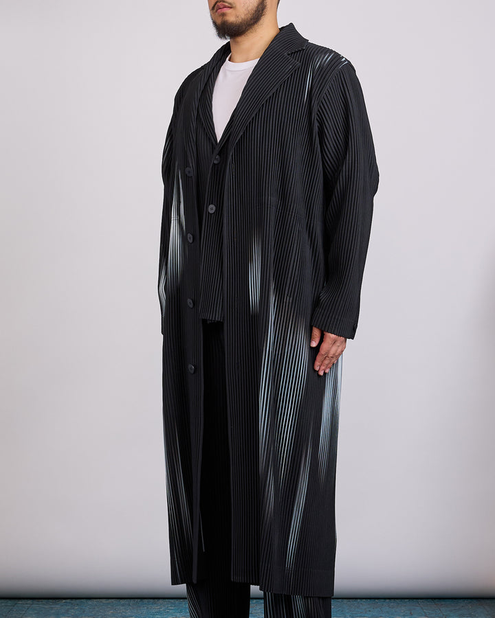 Issey Miyake Homme Plisse In the Shadow Pleats Coat Black