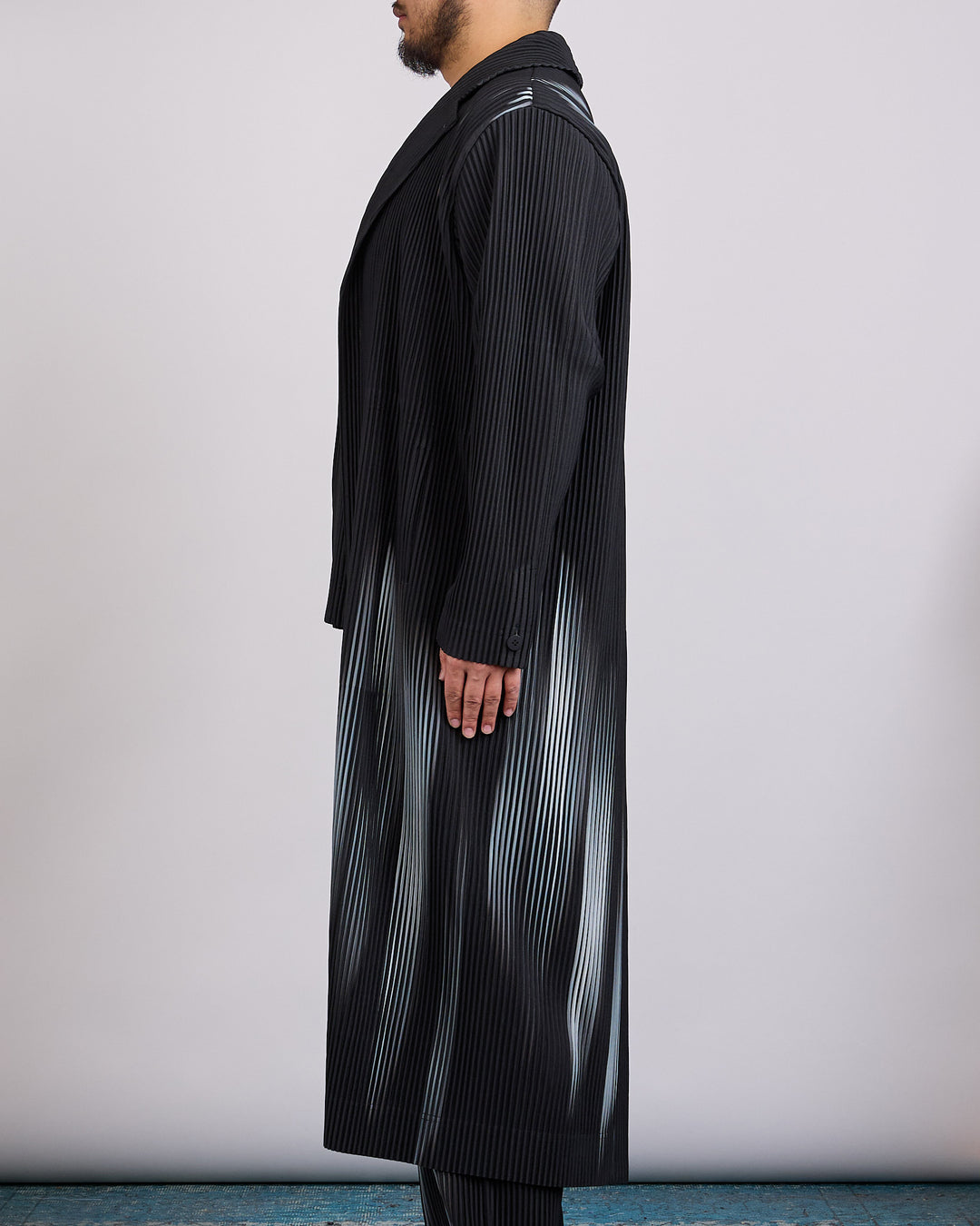 Issey Miyake Homme Plisse In the Shadow Pleats Coat Black