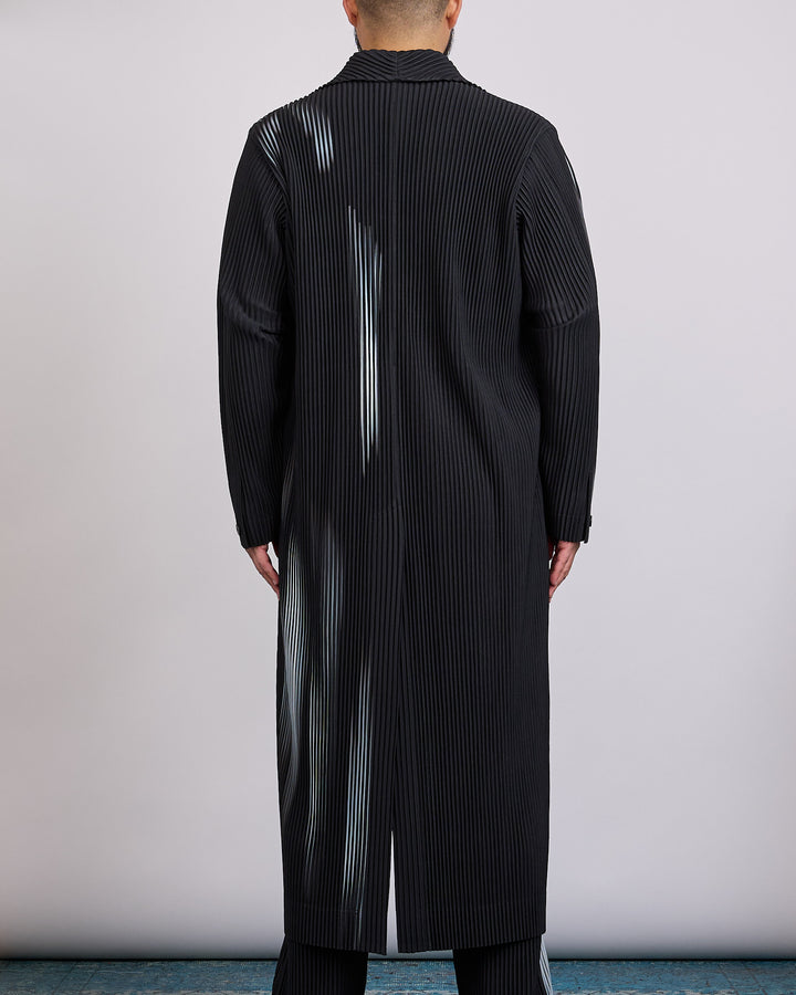 Issey Miyake Homme Plisse In the Shadow Pleats Coat Black