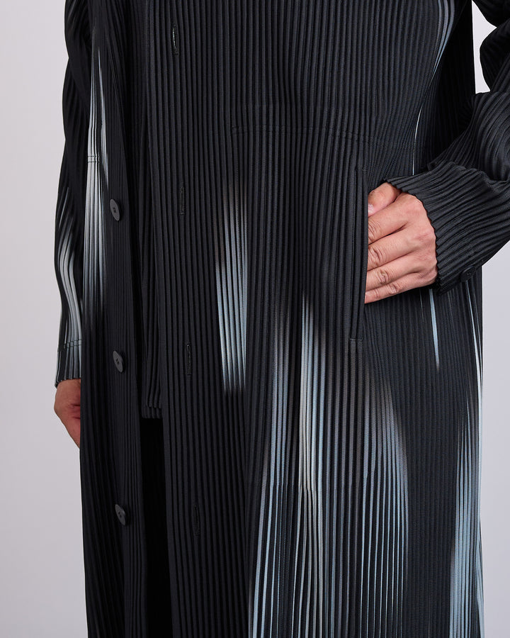 Issey Miyake Homme Plisse In the Shadow Pleats Coat Black
