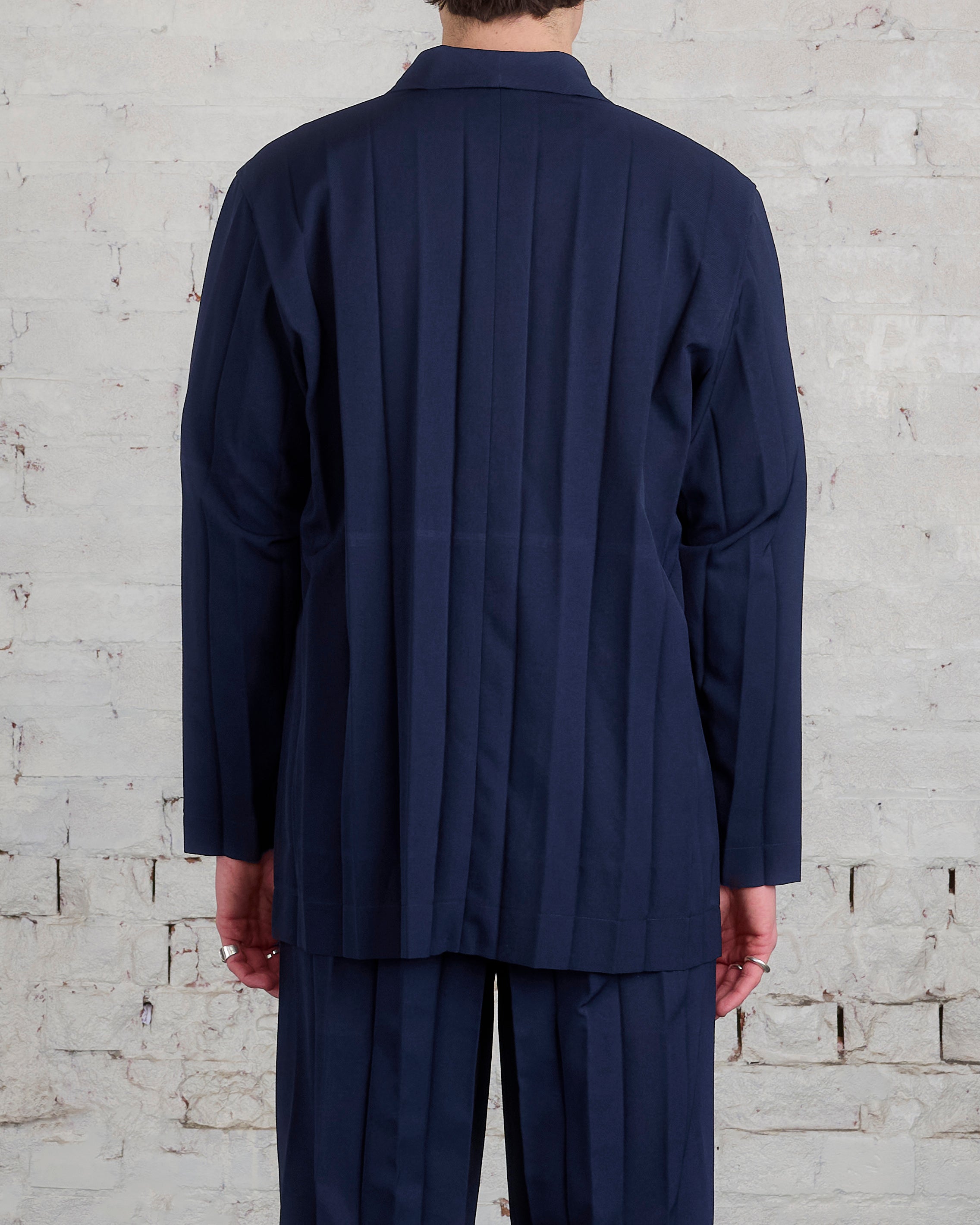 Issey Miyake Homme Plisse March Edge Jacket Navy