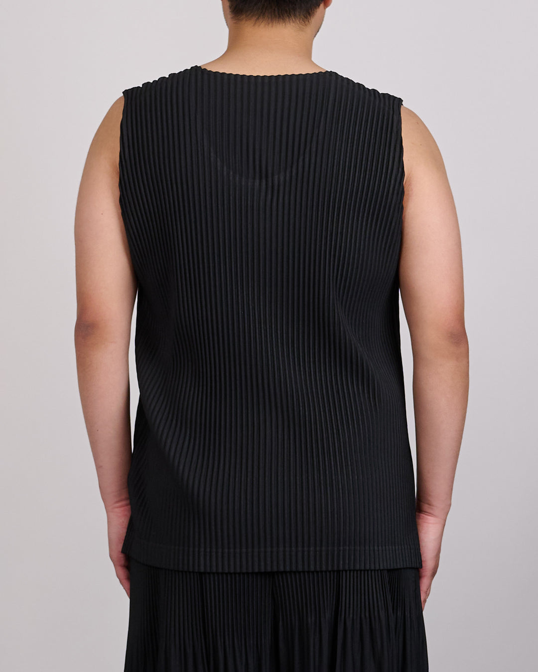 Issey Miyake Homme Plisse Pleats June Tank Top Black