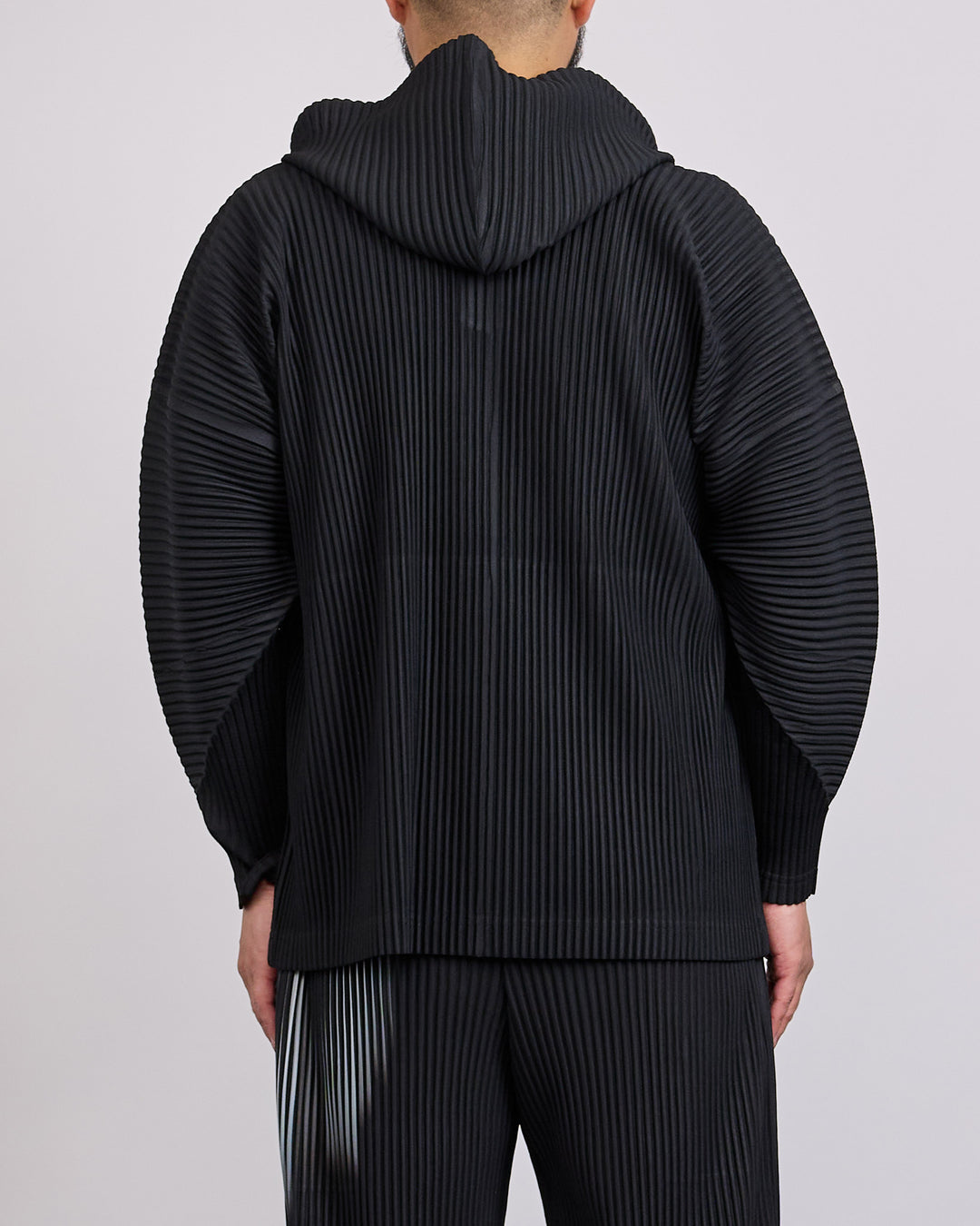 Issey Miyake Homme Plisse Pleats October Hoodie Black