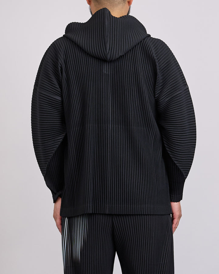 Issey Miyake Homme Plisse Pleats October Hoodie Black