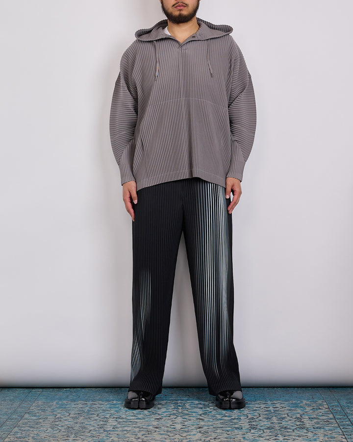 Issey Miyake Homme Plisse Pleats October Hoodie Dim Gray