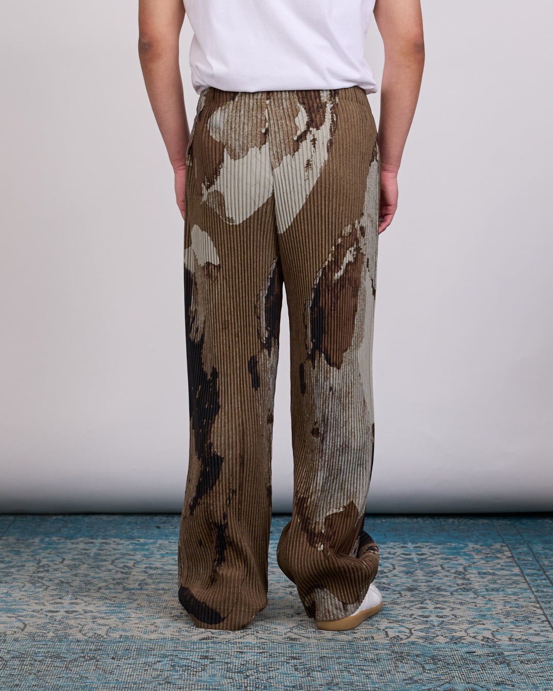 HOMME PLISSÉ ISSEY MIYAKE Pleats Painted Stone Pant Brown