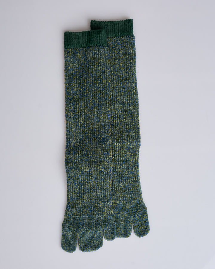 Issey Miyake Homme Plisse RB Drawing Sock Green