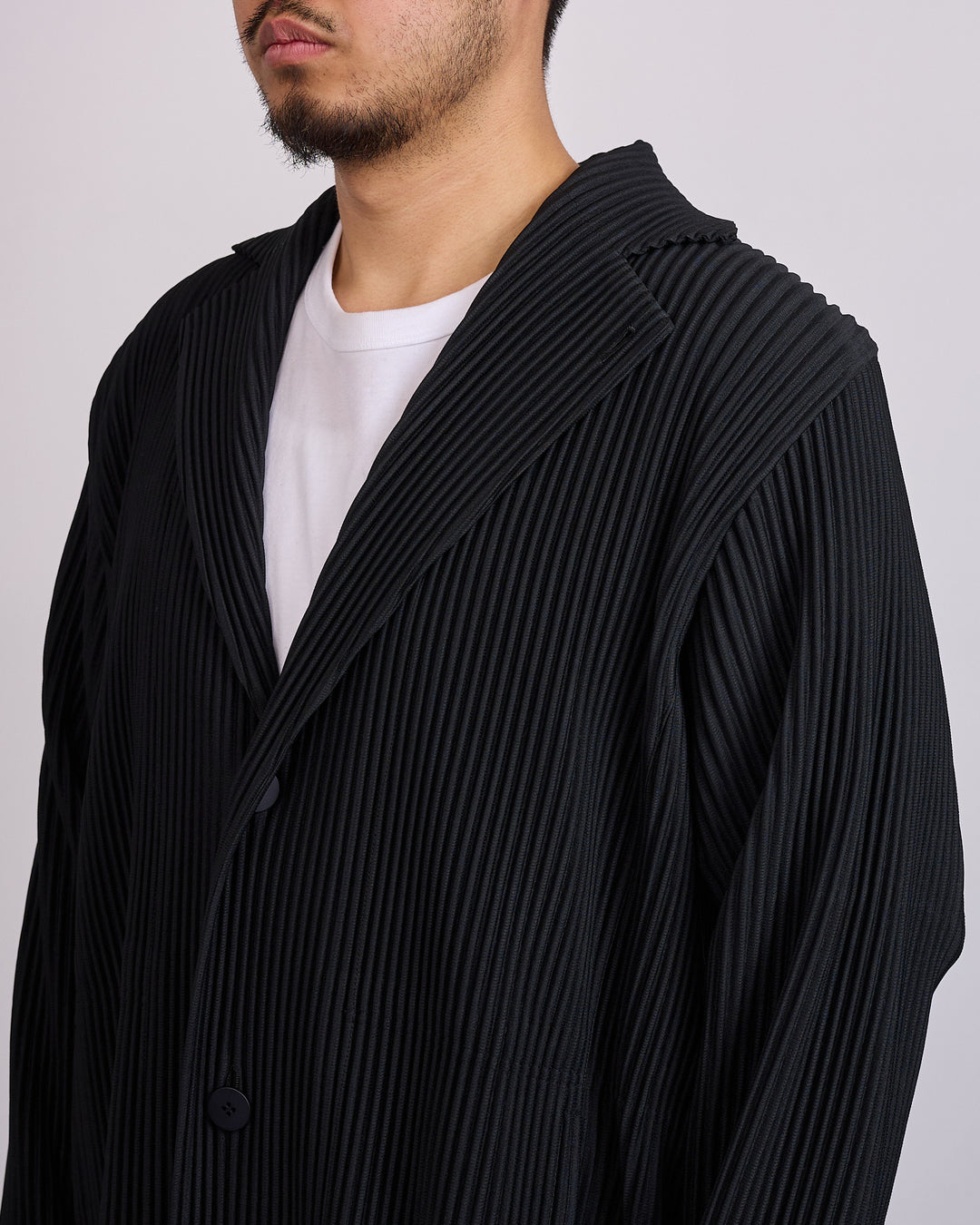 HOMME PLISSÉ ISSEY MIYAKE Tailored Pleats Coat Black