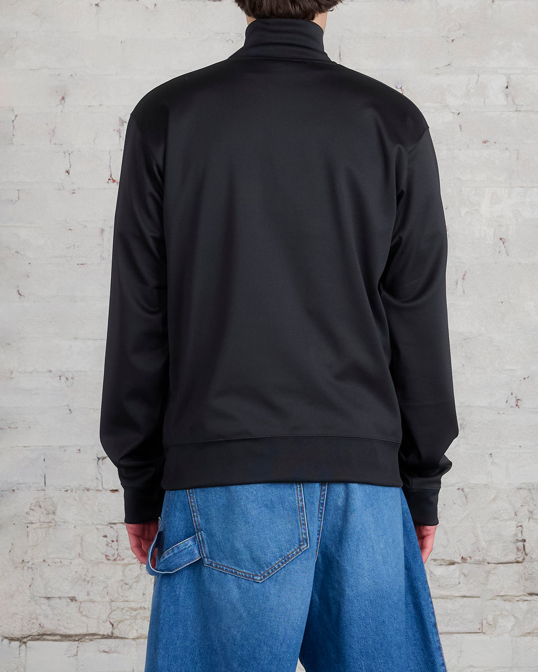 JW Anderson Anchor Half-Zip Compact Jersery Track Top Black