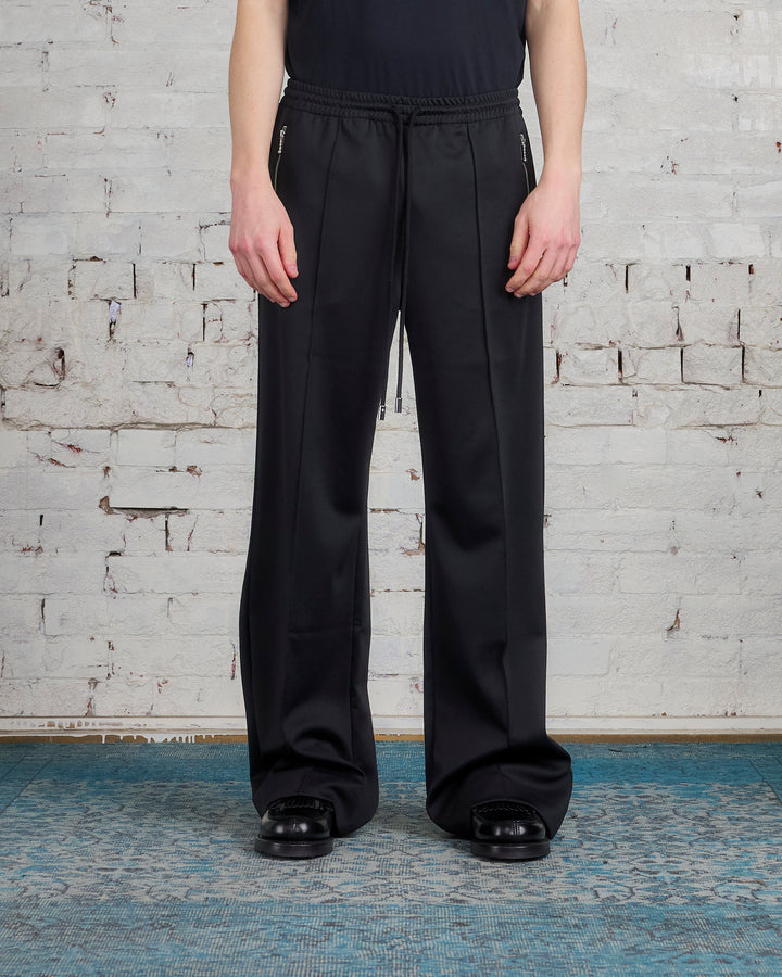 JW Anderson Bootcut Compact Jersey Track Pant Black