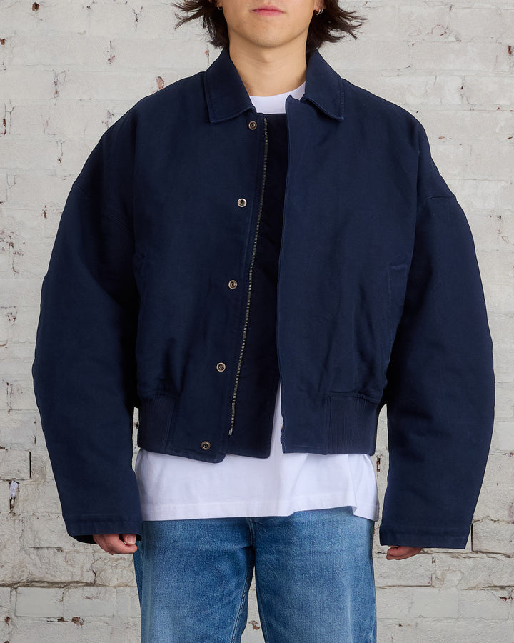 JW Anderson Cotton Canvas Blouson Navy