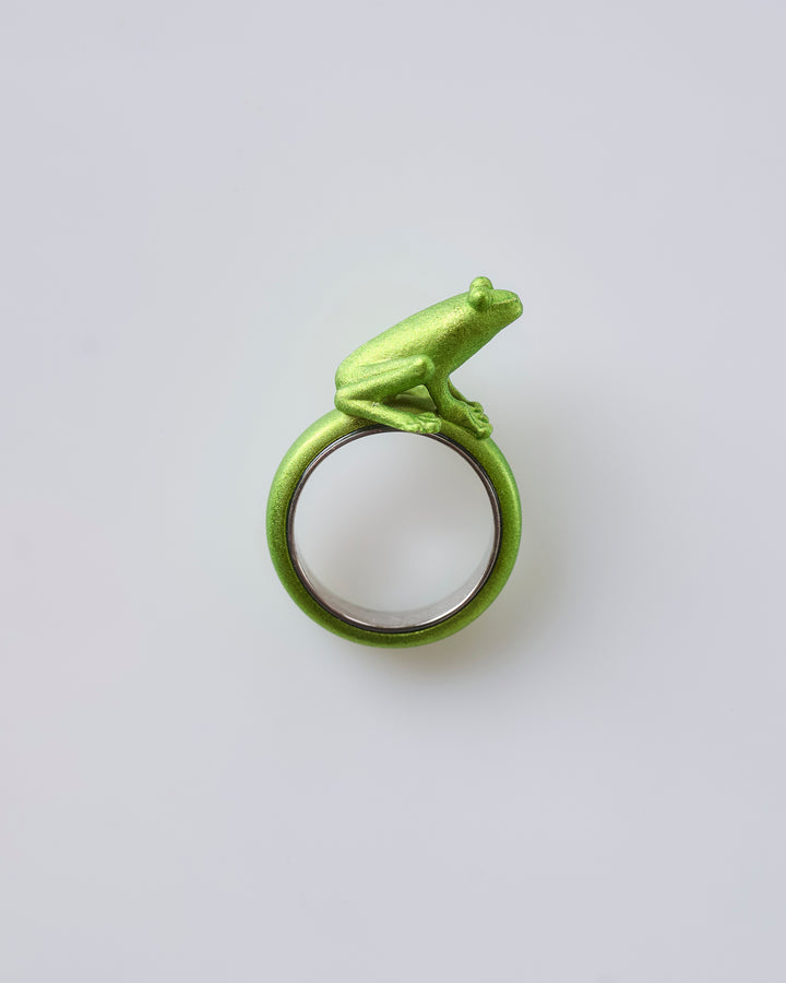 JW Anderson Frog Ring Green