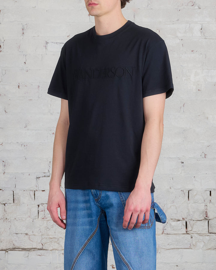 JW Anderson Logo Embroidery T-Shirt Black