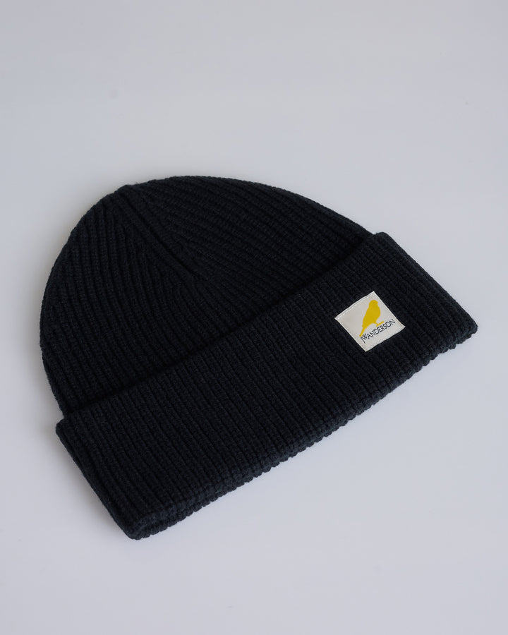 JW Anderson Logo Patch Beanie Black