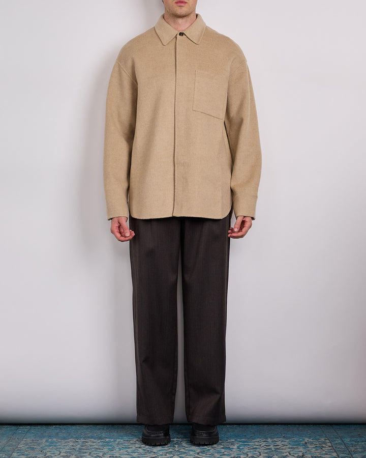 JW Anderson Oversized Shirt Jacket Clay Melange