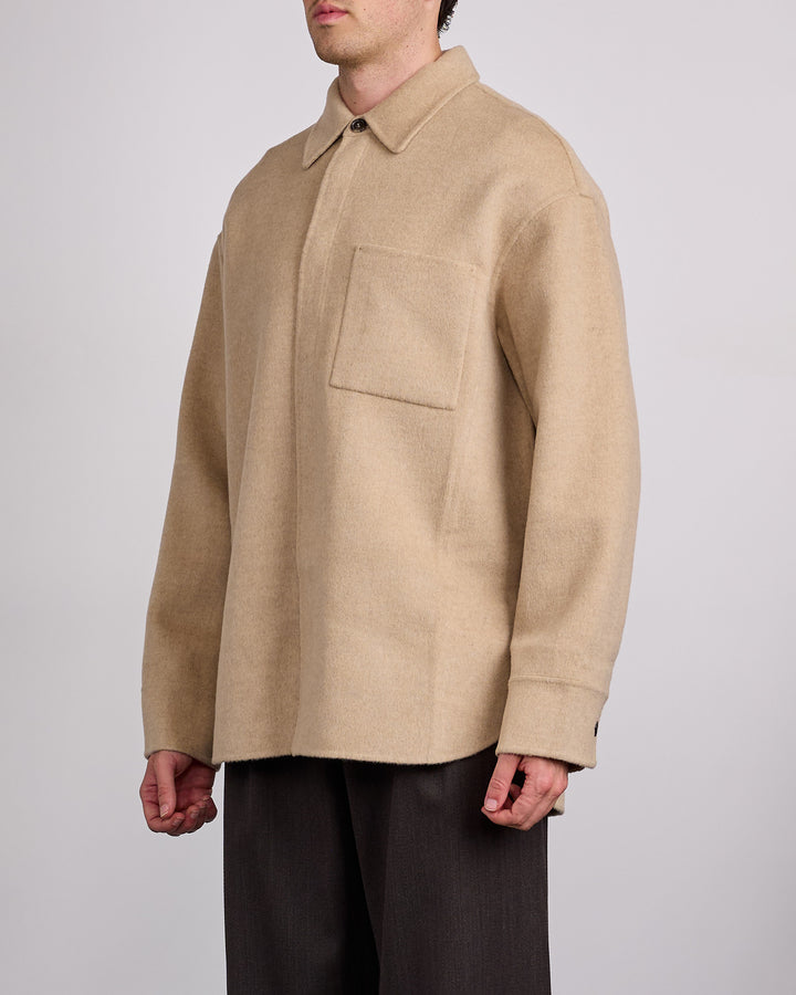 JW Anderson Oversized Shirt Jacket Clay Melange
