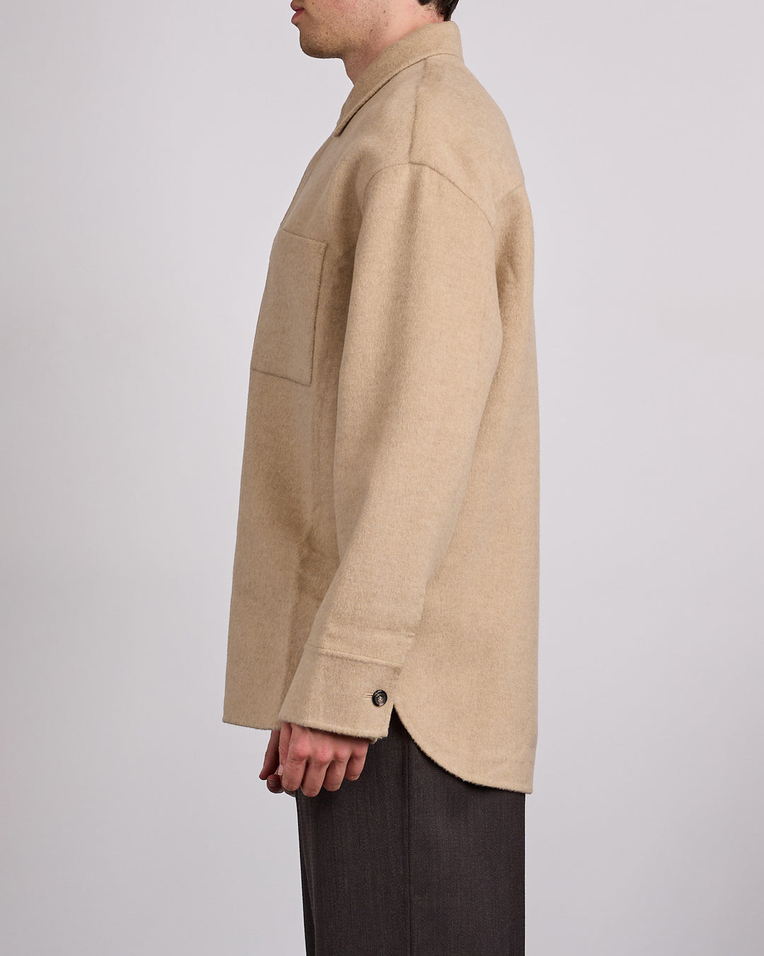 JW Anderson Oversized Shirt Jacket Clay Melange