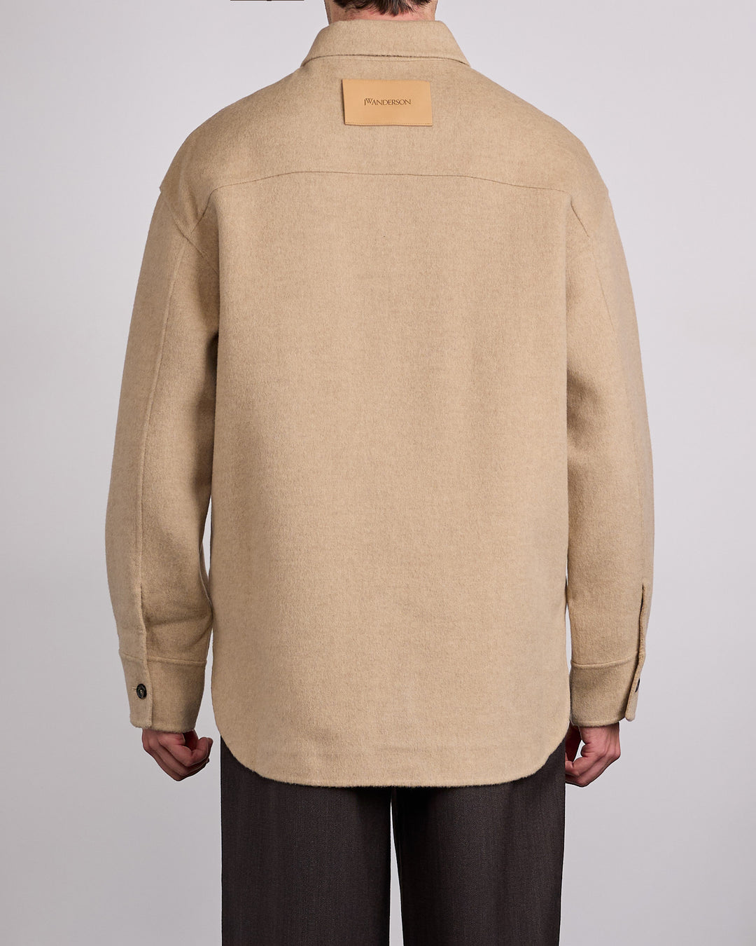 JW Anderson Oversized Shirt Jacket Clay Melange