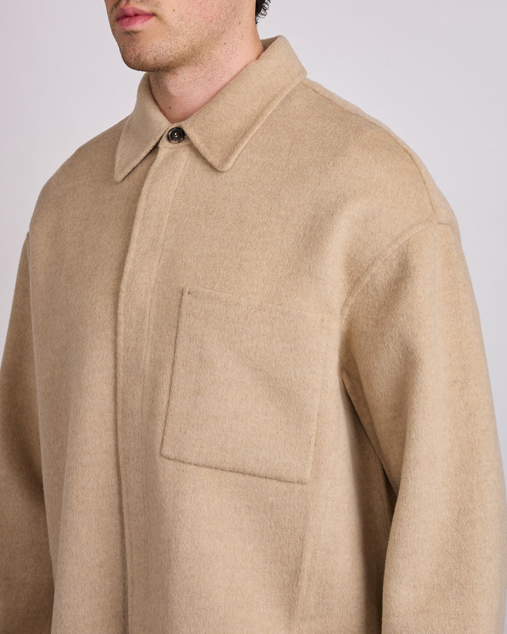JW Anderson Oversized Shirt Jacket Clay Melange