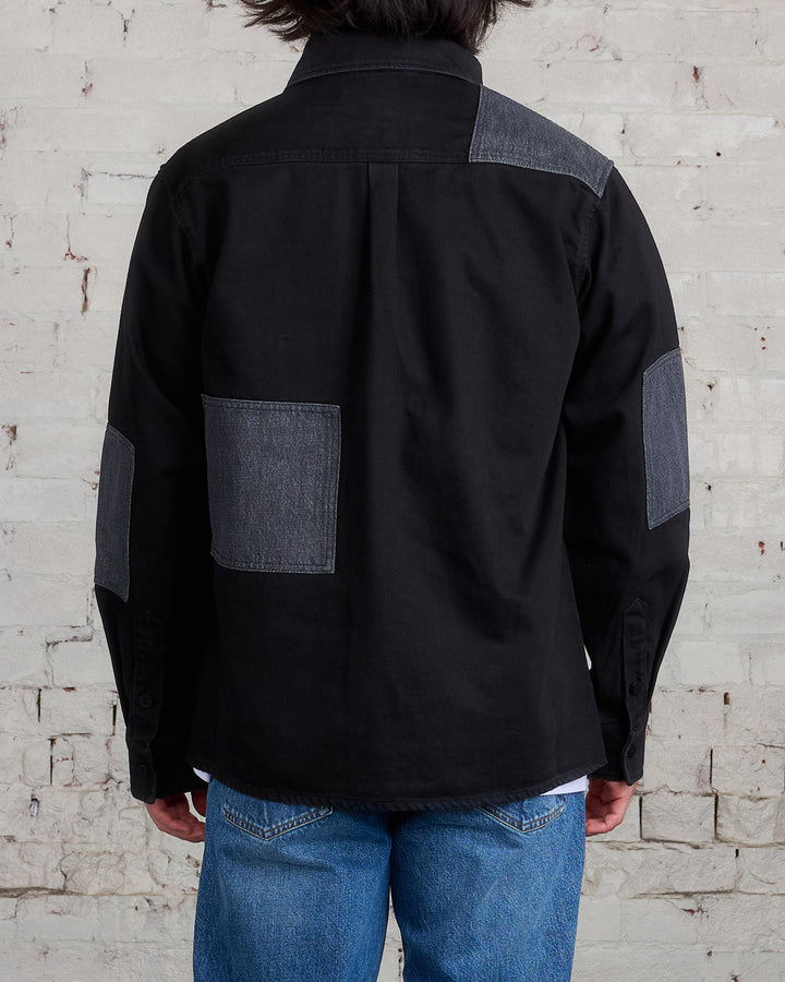 JW Anderson Patchwork 13oz Denim Overshirt Black