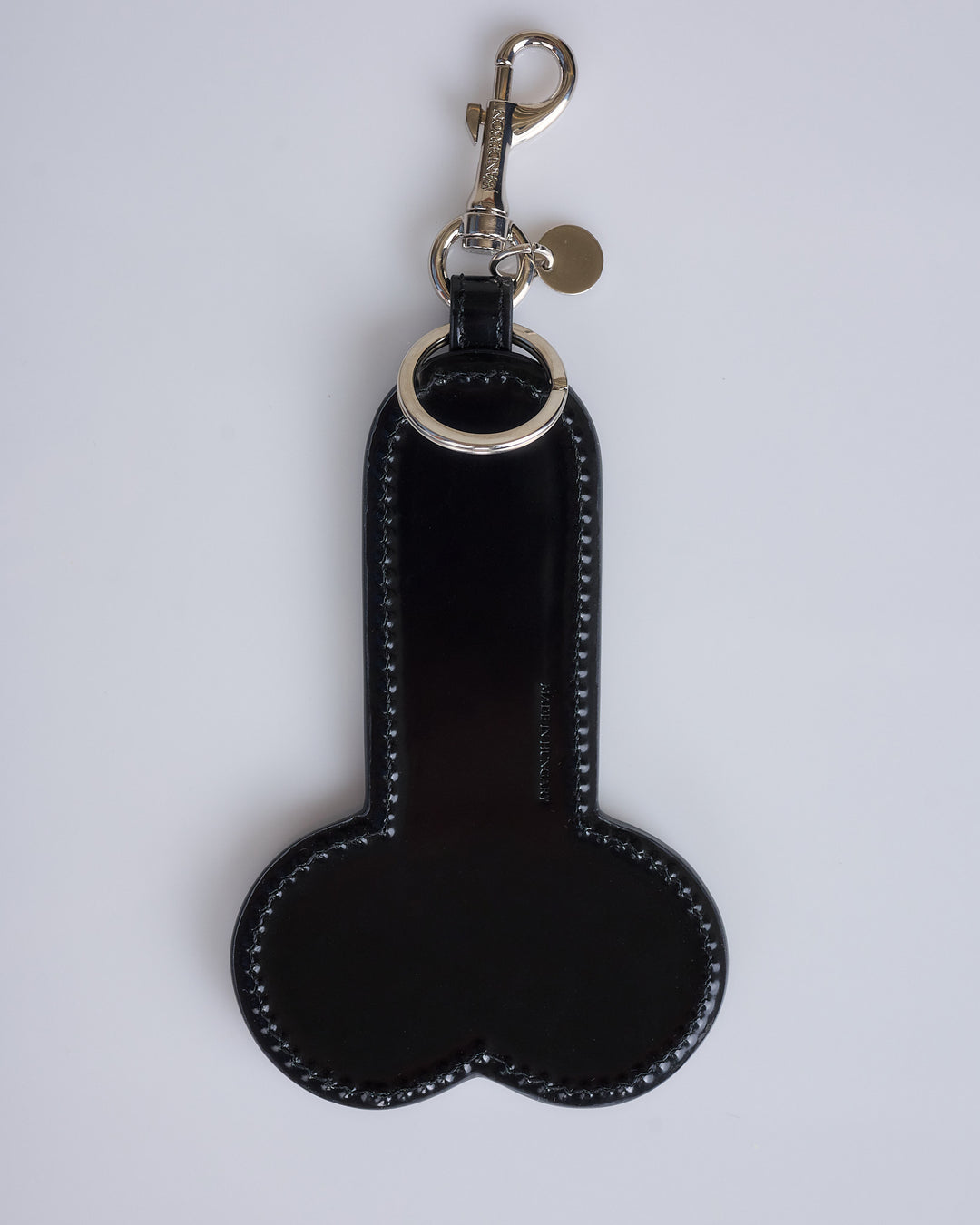 JW Anderson Penis Leather Keyring Black