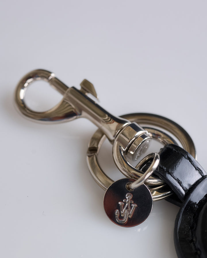 JW Anderson Penis Leather Keyring Black