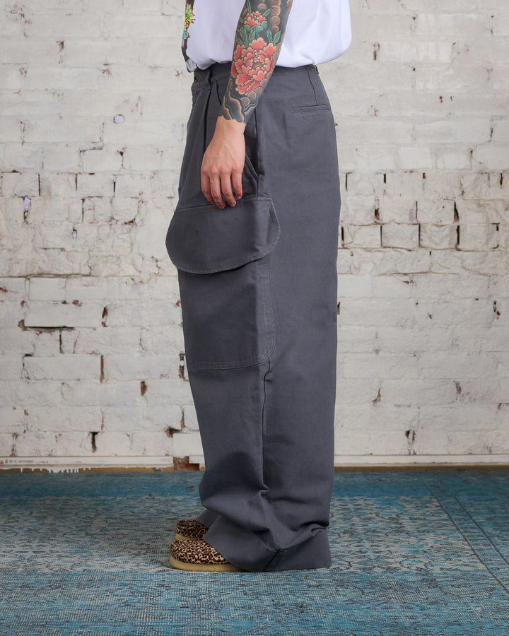 JW Anderson Relaxed Cargo Cotton Trouser Grey