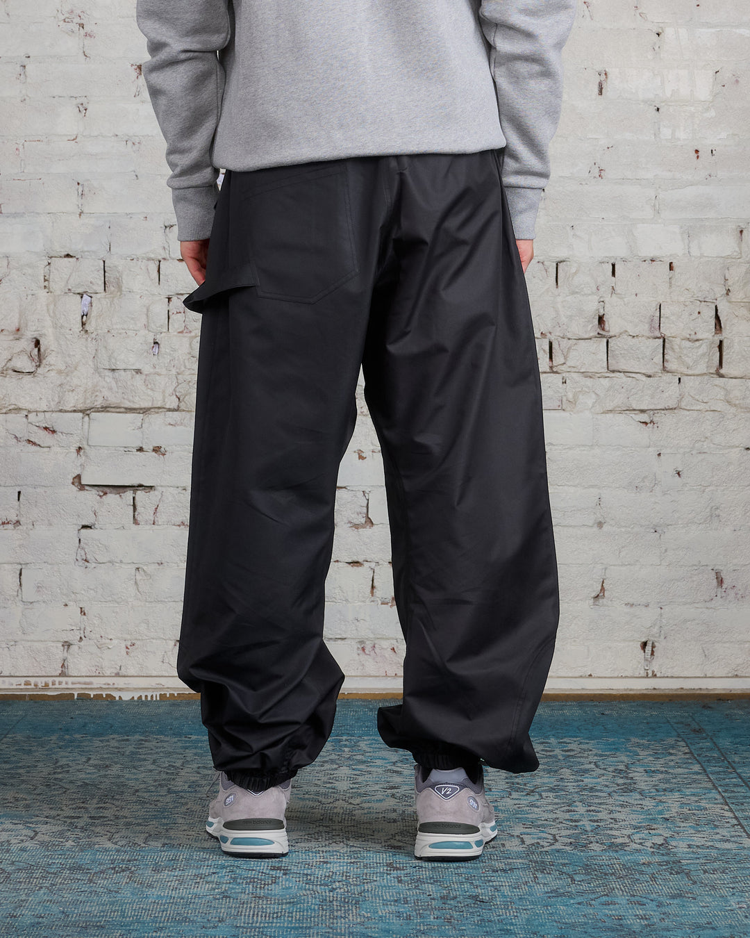 JW Anderson Twisted Jogger Nylon Canvas Pant Black