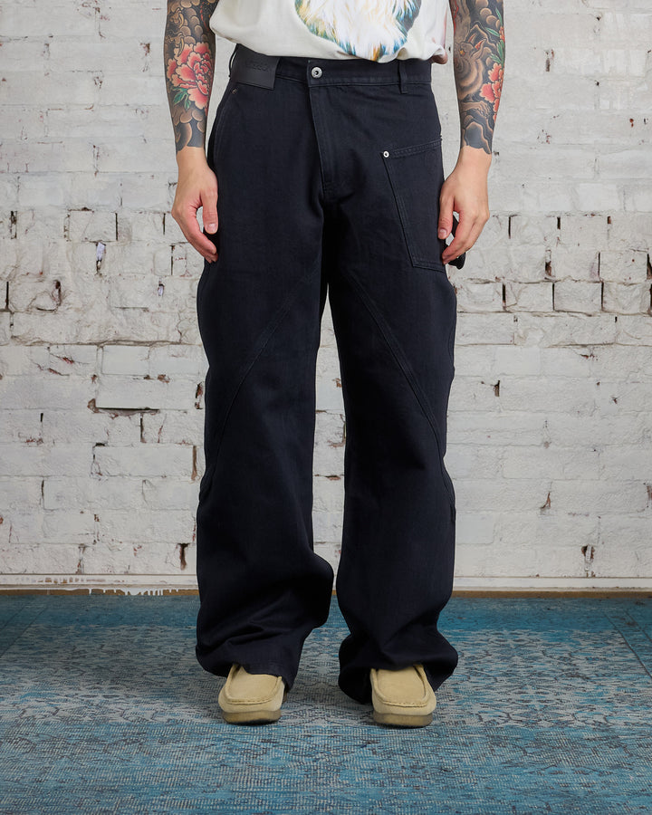 JW Anderson Twisted Workwear Jean Rinse Black