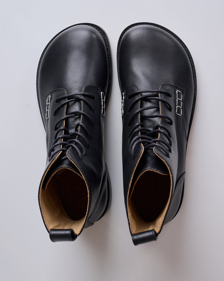 JW Anderson Loafer Lace Up Boot Black