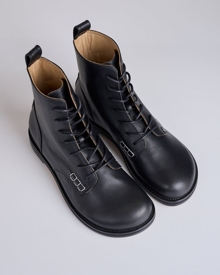 JW Anderson Loafer Lace Up Boot Black