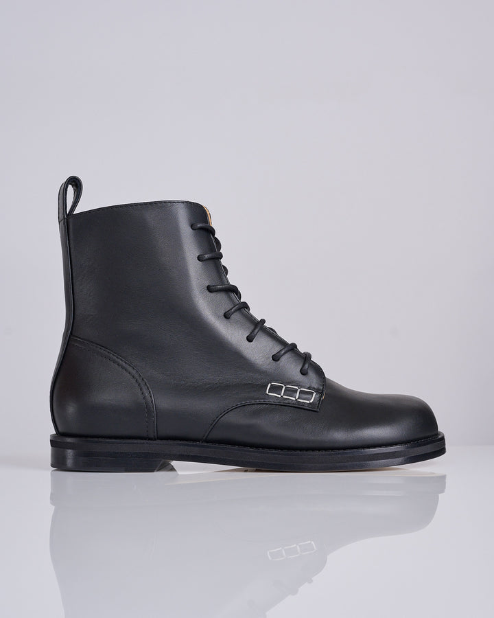 JW Anderson Loafer Lace Up Boot Black