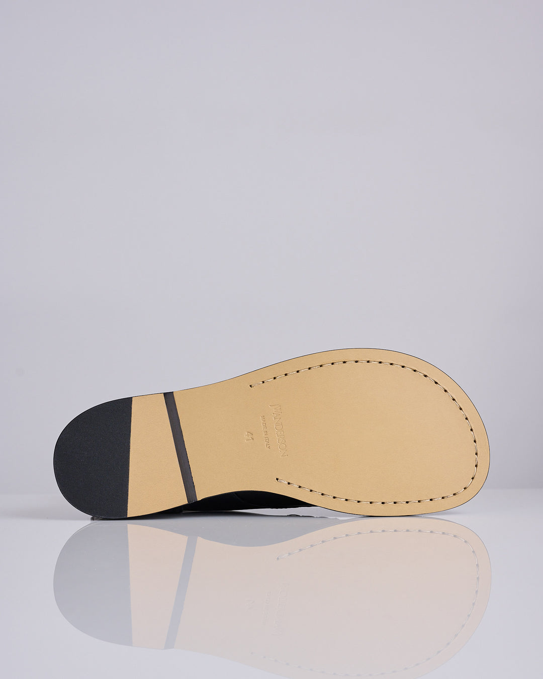 JW Anderson Loafer Lace Up Boot Black