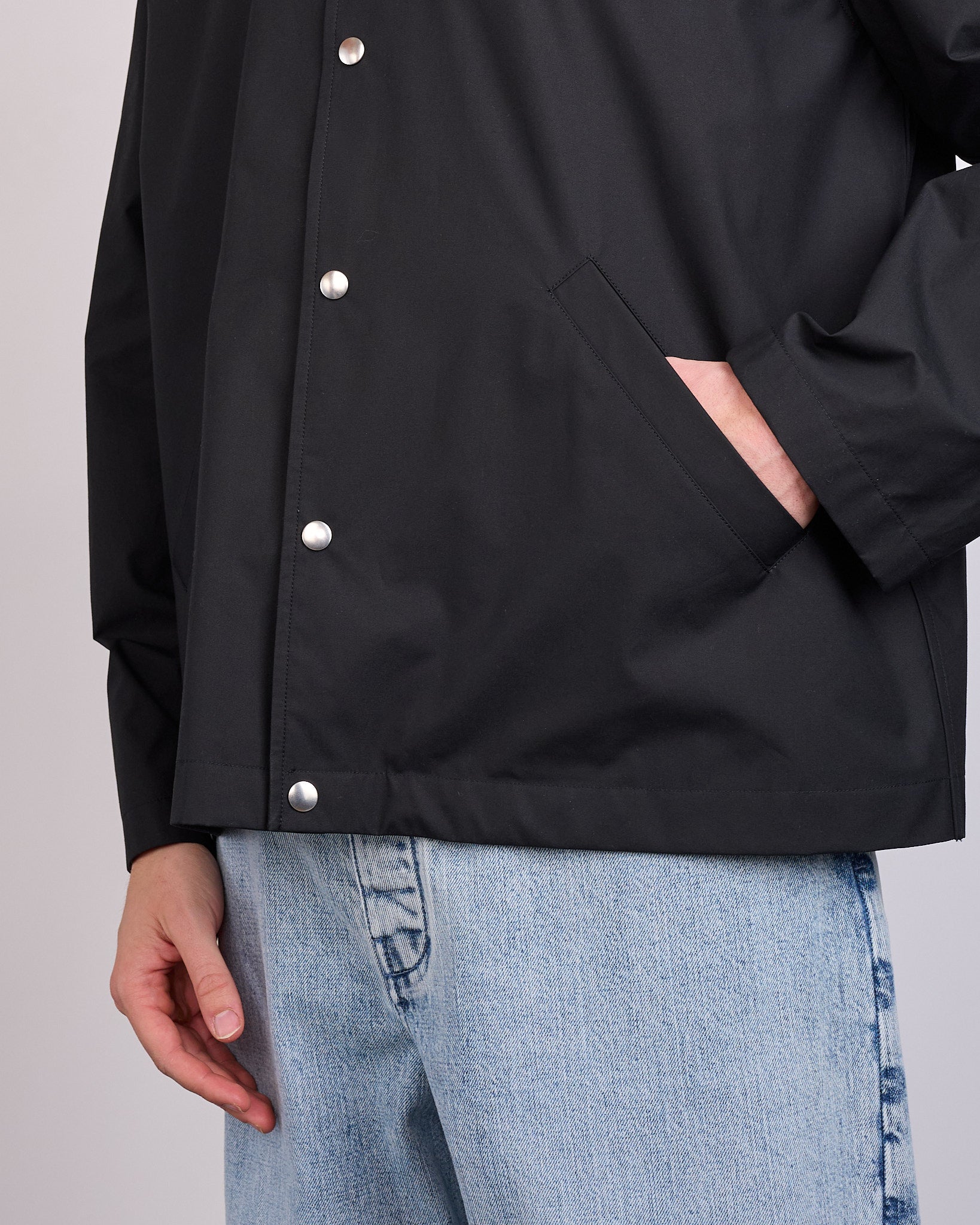 Jil Sander Back Logo WR Dry Cotton Blouson Jacket Black – LESS 17