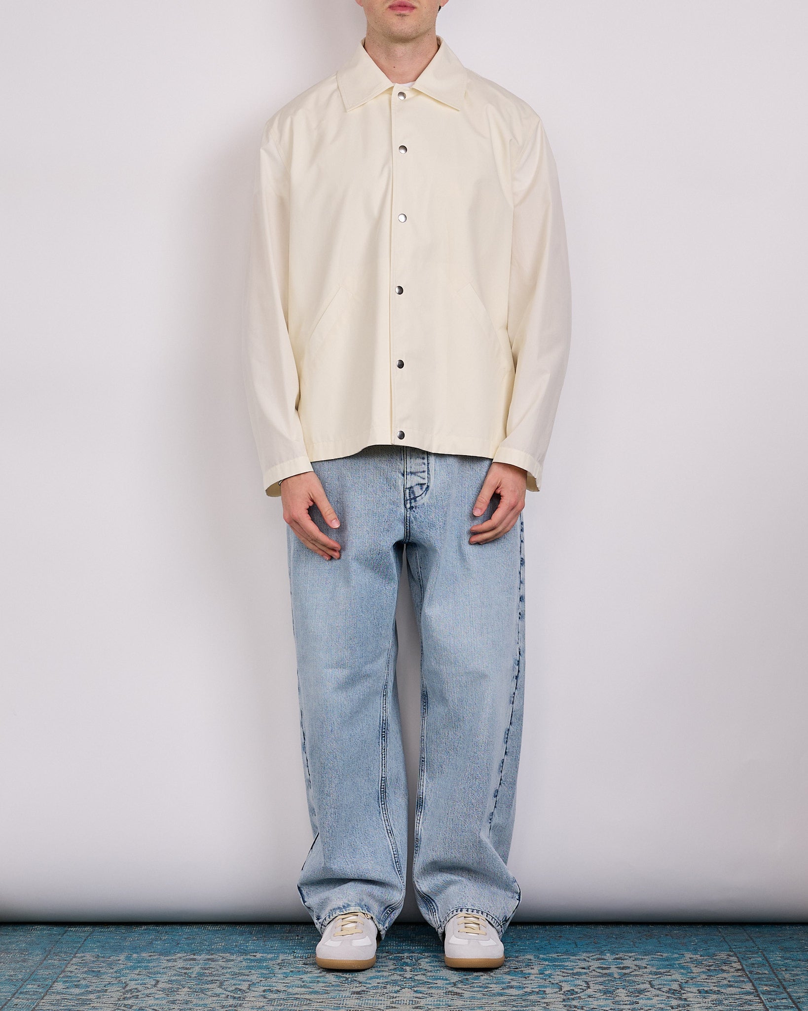 Jil Sander Back Logo WR Dry Cotton Blouson Jacket Piuma – LESS 17