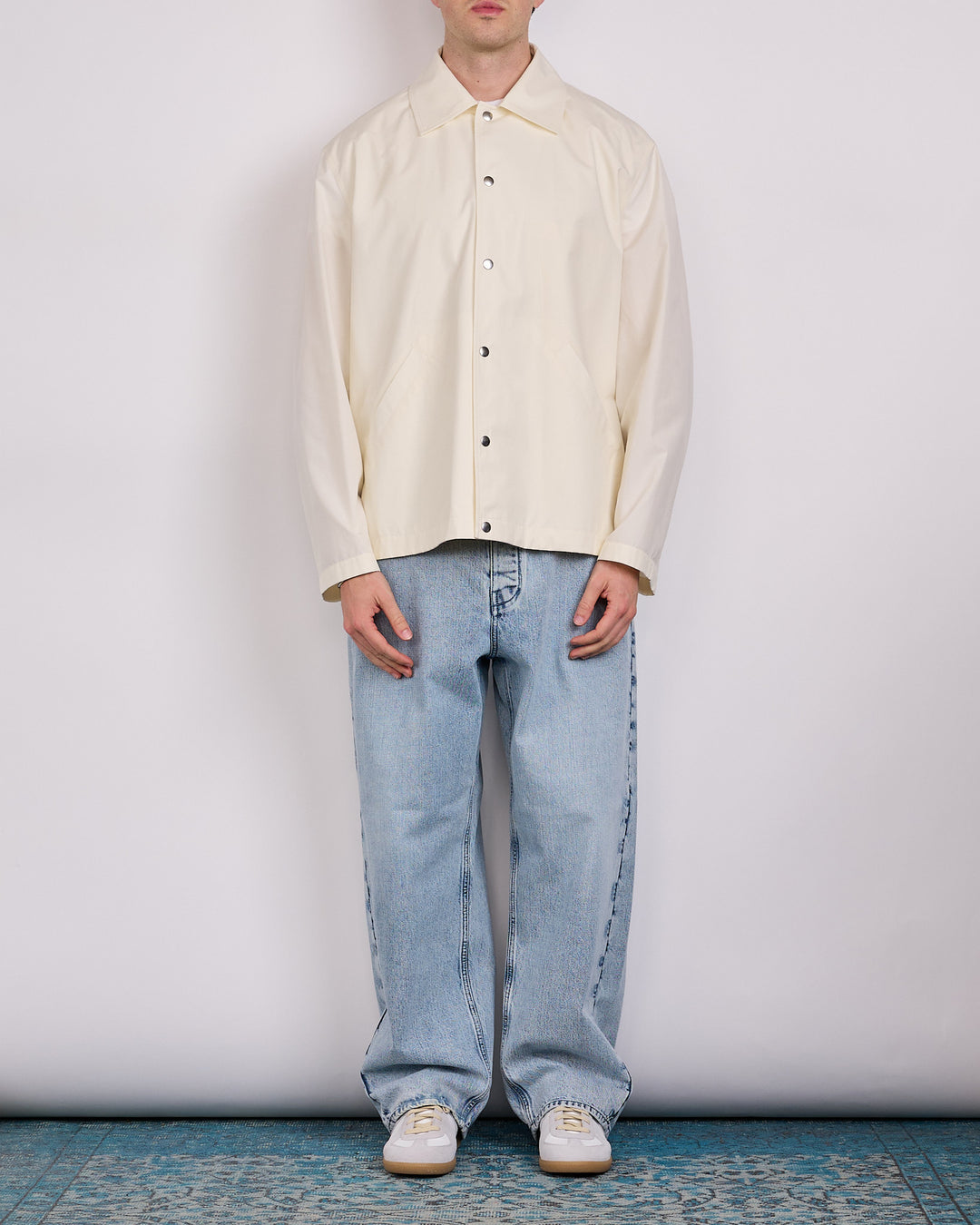 Jil Sander Back Logo WR Dry Cotton Blouson Jacket Piuma