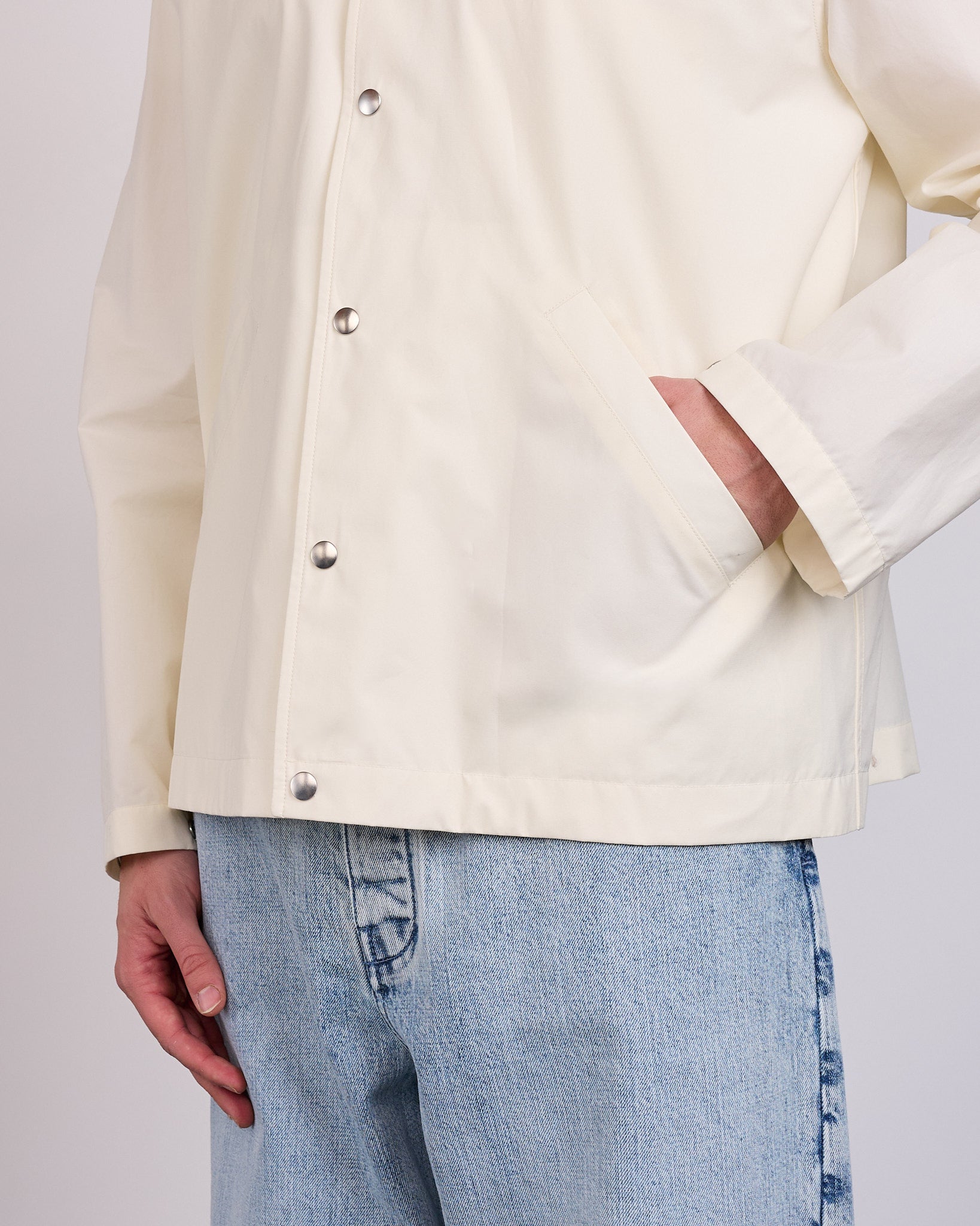Jil Sander Back Logo WR Dry Cotton Blouson Jacket Piuma – LESS 17