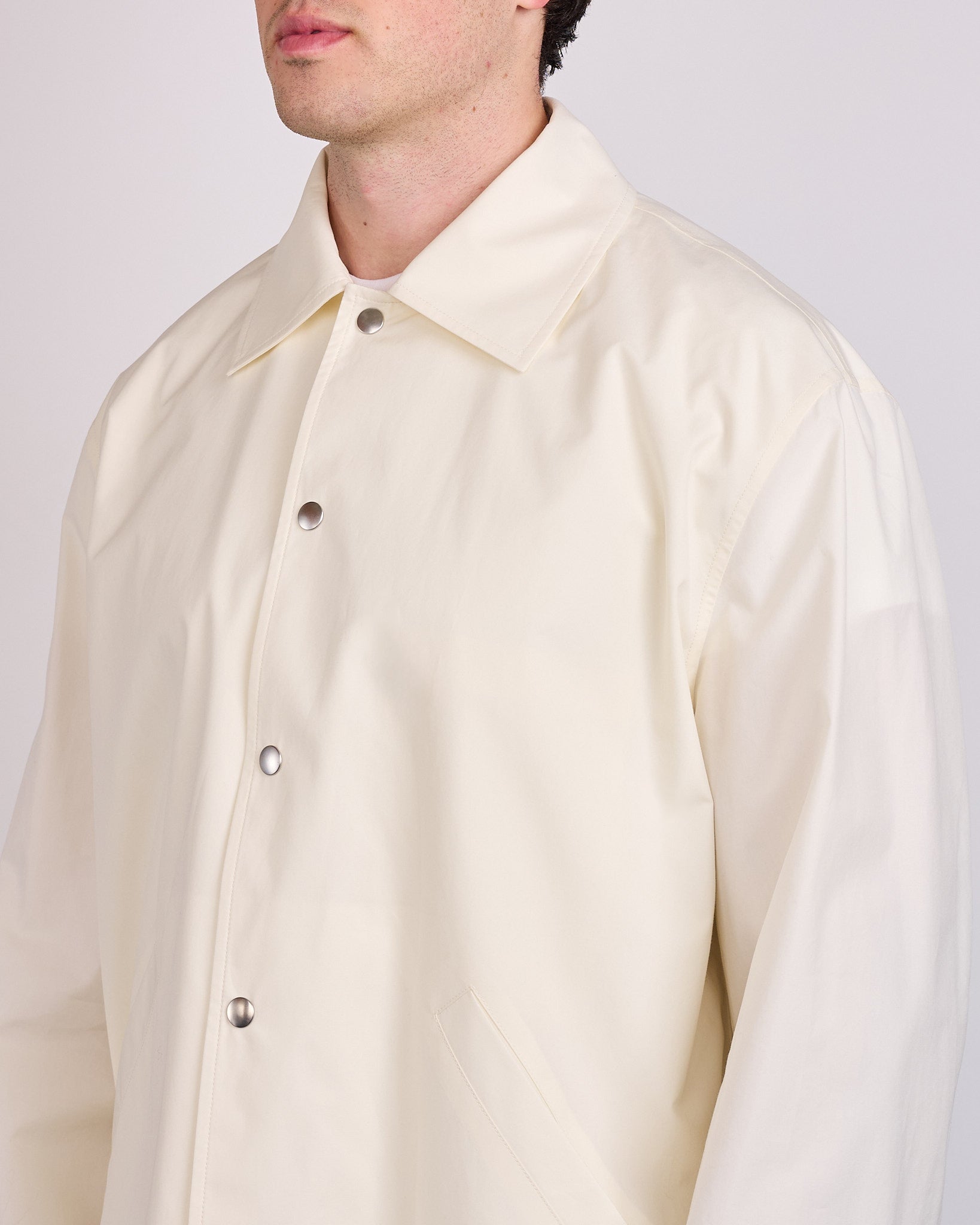 Jil Sander Back Logo WR Dry Cotton Blouson Jacket Piuma – LESS 17